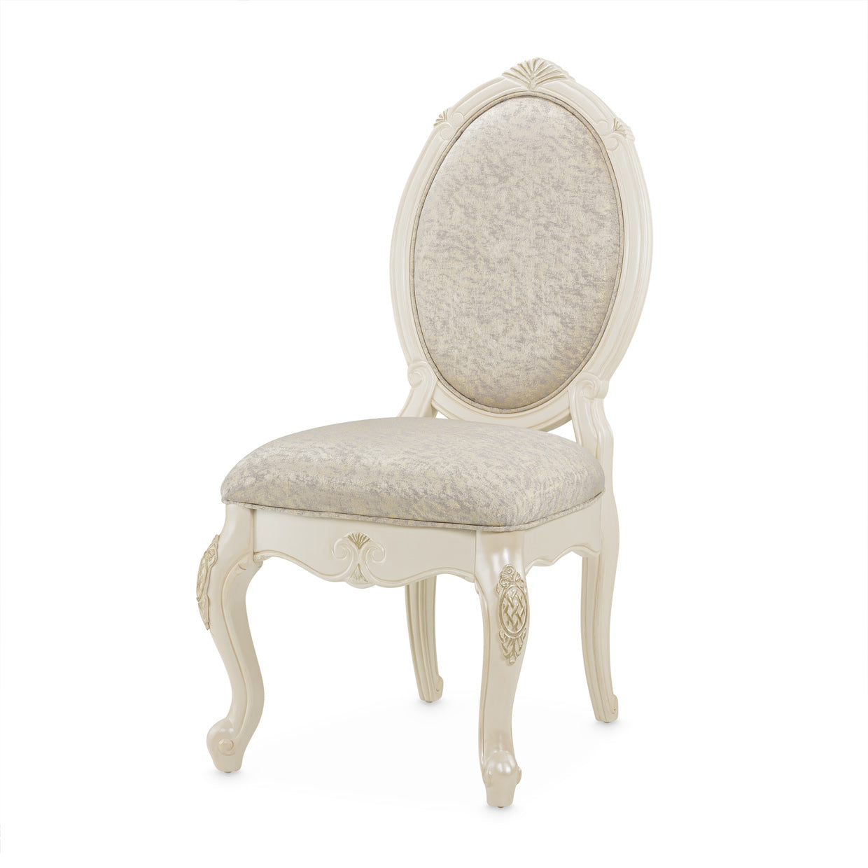 Lavelle-Classic Pearl, Lavelle Side Chair, timeless elegance, Classic Pearl, Michael Amini, exquisite piece, sophistication, enduring architectural marvels, iconic styles, graceful design, impeccable craftsmanship, touch of luxury, dining setting, elevate your decor, passion for design, fashion, epitome of refinement, charm, iconic furniture.