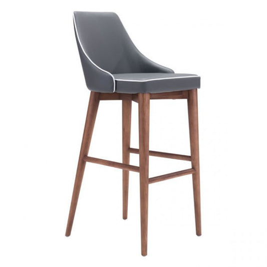 Moor Bar Chair Dark Gray - Dreamart Gallery