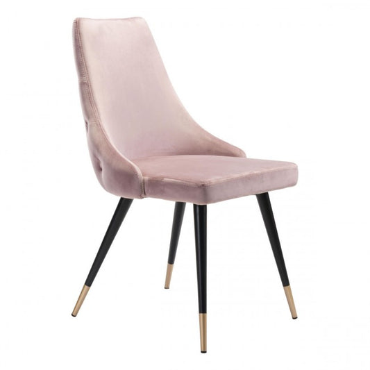 Piccolo Dining Chair Pink Velvet - Dreamart Gallery