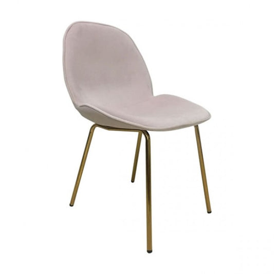 Siena Dining Chair Rose Pink Velvet - Dreamart Gallery