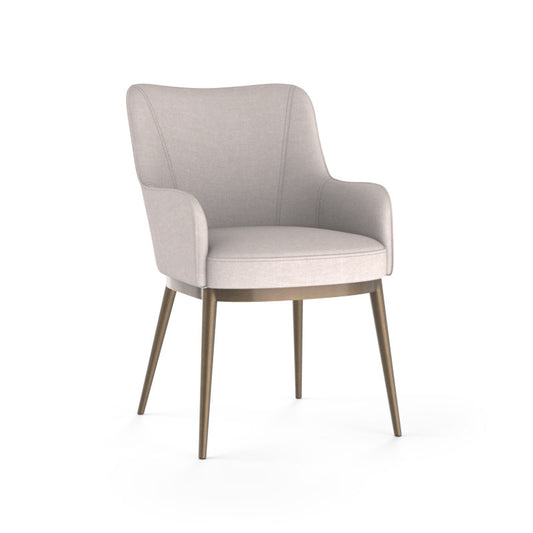 Franklin Dining Arnchair - Beige Linen - Dreamart Gallery