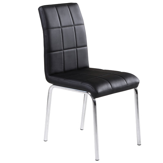 Solara II Side Chair in Black - Dreamart Gallery