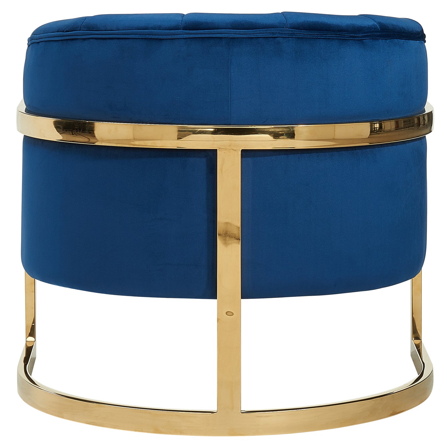 Tarra Accent Chair in Blue & Gold - Dreamart Gallery