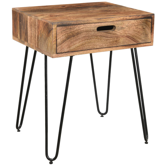 Jaydo Accent Table in Natural Burnt - Dreamart Gallery