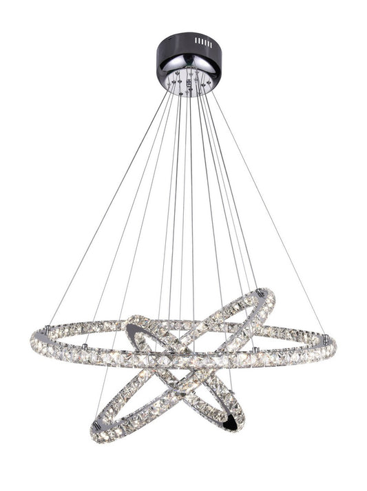 LED CHANDELIER WITH CHROME FINISH - Dreamart Gallery