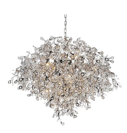 17 LIGHT DOWN CHANDELIER WITH CHROME FINISH - Dreamart Gallery