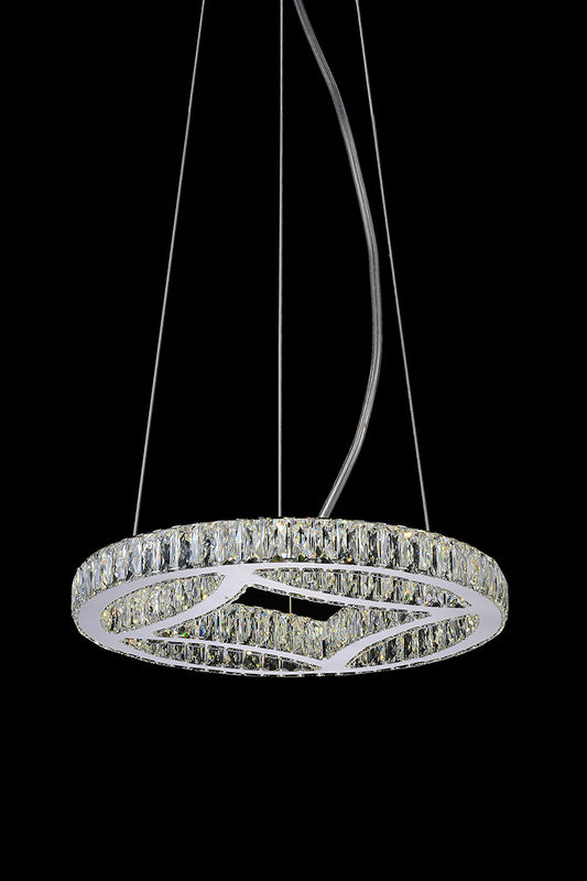 LED CHANDELIER WITH CHROME FINISH - Dreamart Gallery