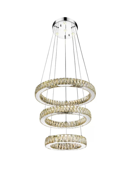 LED CHANDELIER WITH CHROME FINISH - Dreamart Gallery