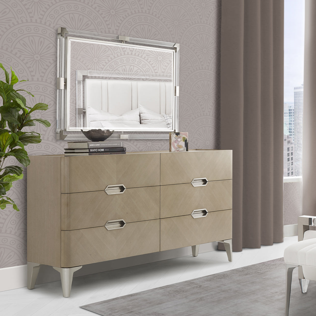 PENTHOUSE Storage Console-Dresser-Sideboard-Credenza - Dream art Gallery