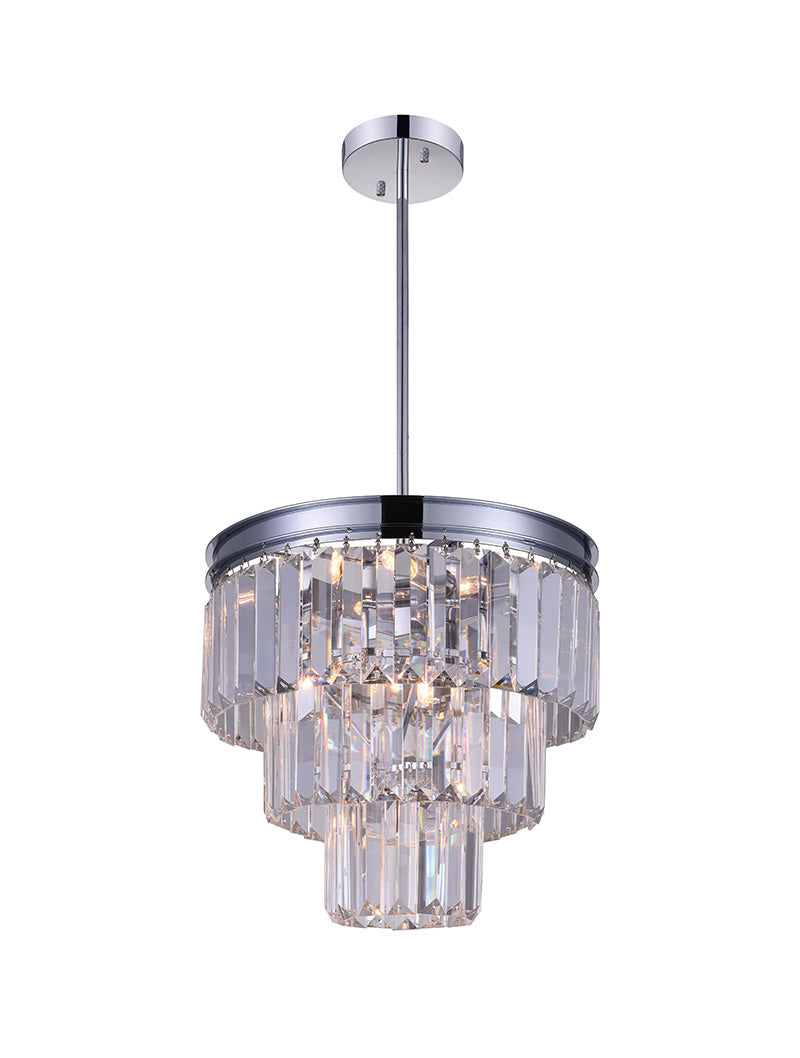 8 LIGHT DOWN MINI CHANDELIER WITH CHROME FINISH - Dreamart Gallery
