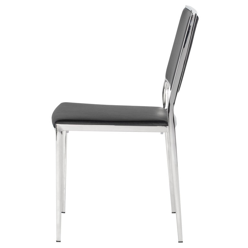 AARON DINING CHAIR BLACK - Dreamart Gallery