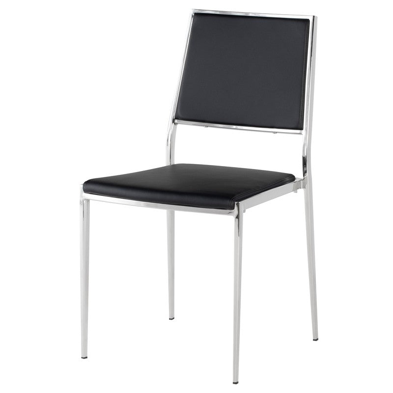 AARON DINING CHAIR BLACK - Dreamart Gallery