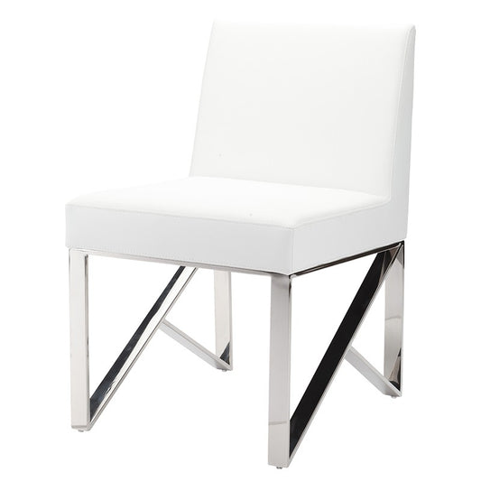 JACQUELINE DINING CHAIR WHITE - Dreamart Gallery