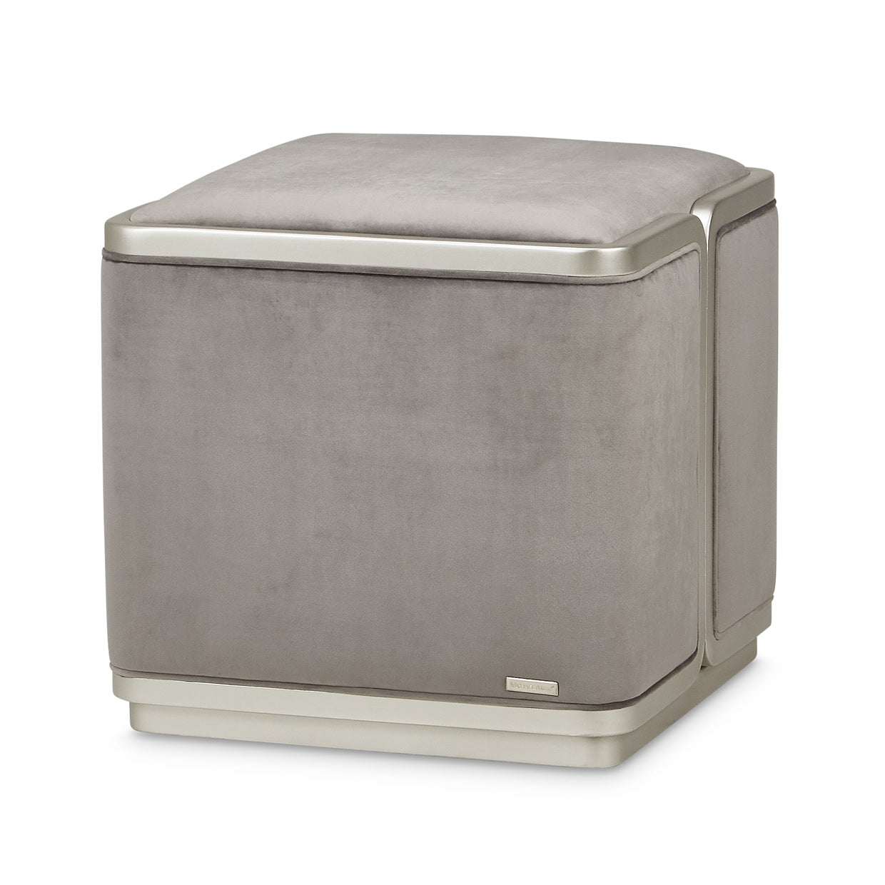 LINEA Ottoman Gray Pearl SilverMist - Dream art Gallery