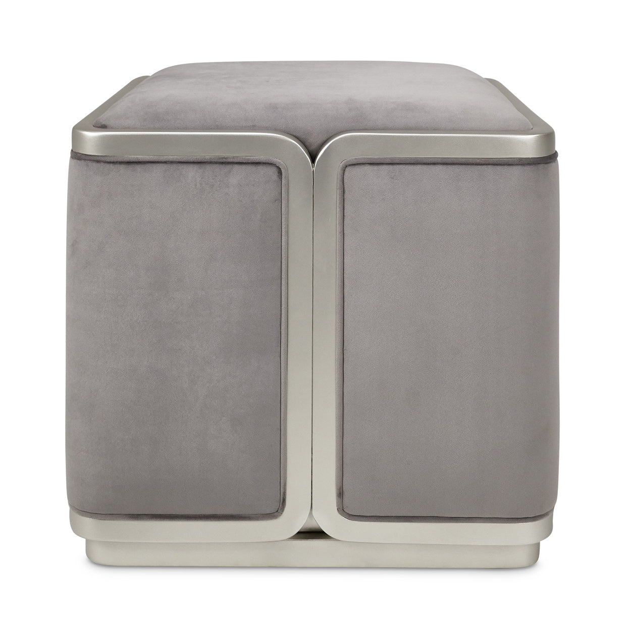 LINEA Ottoman Gray Pearl SilverMist - Dream art Gallery