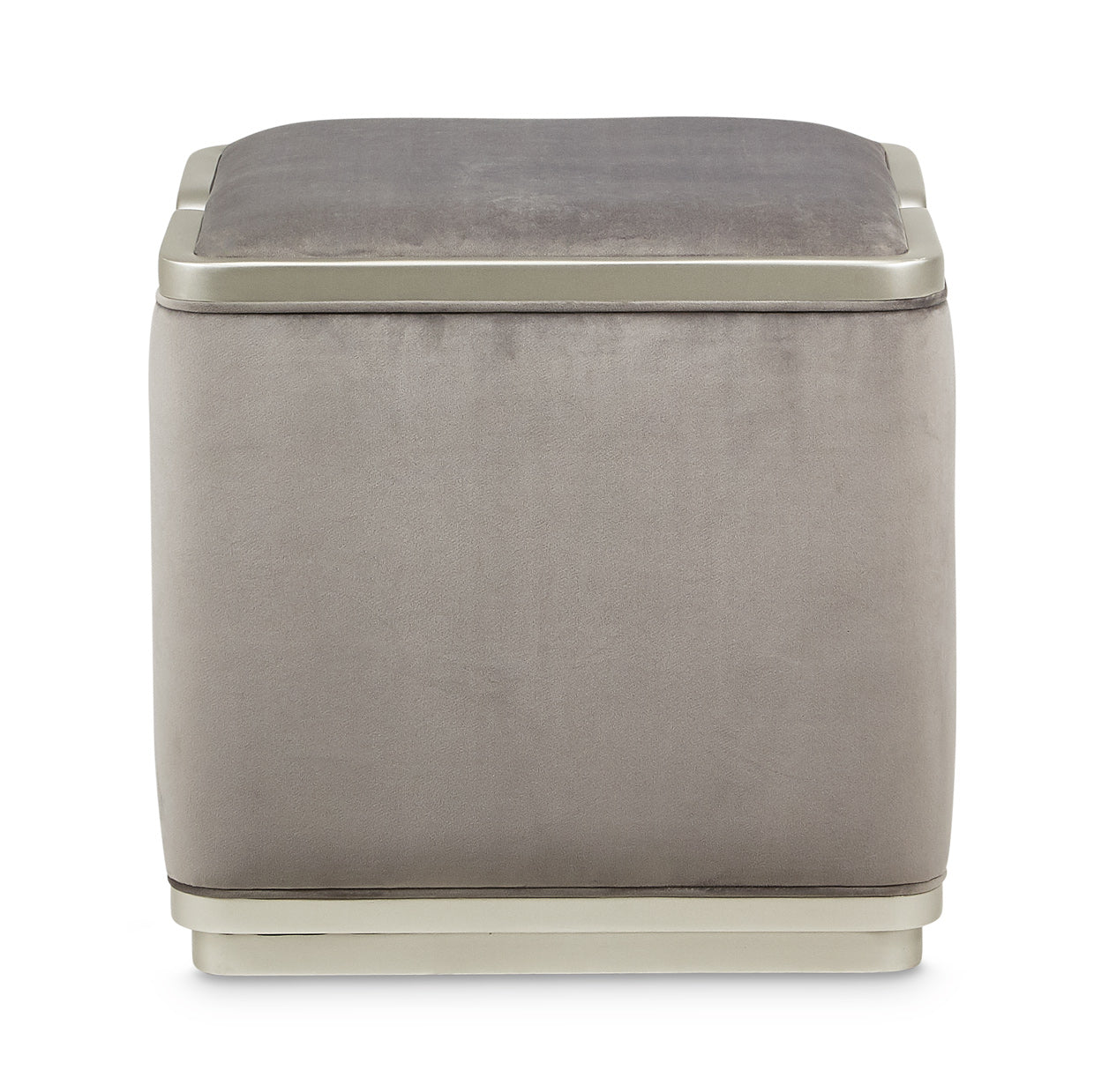 LINEA Ottoman Gray Pearl SilverMist - Dream art Gallery