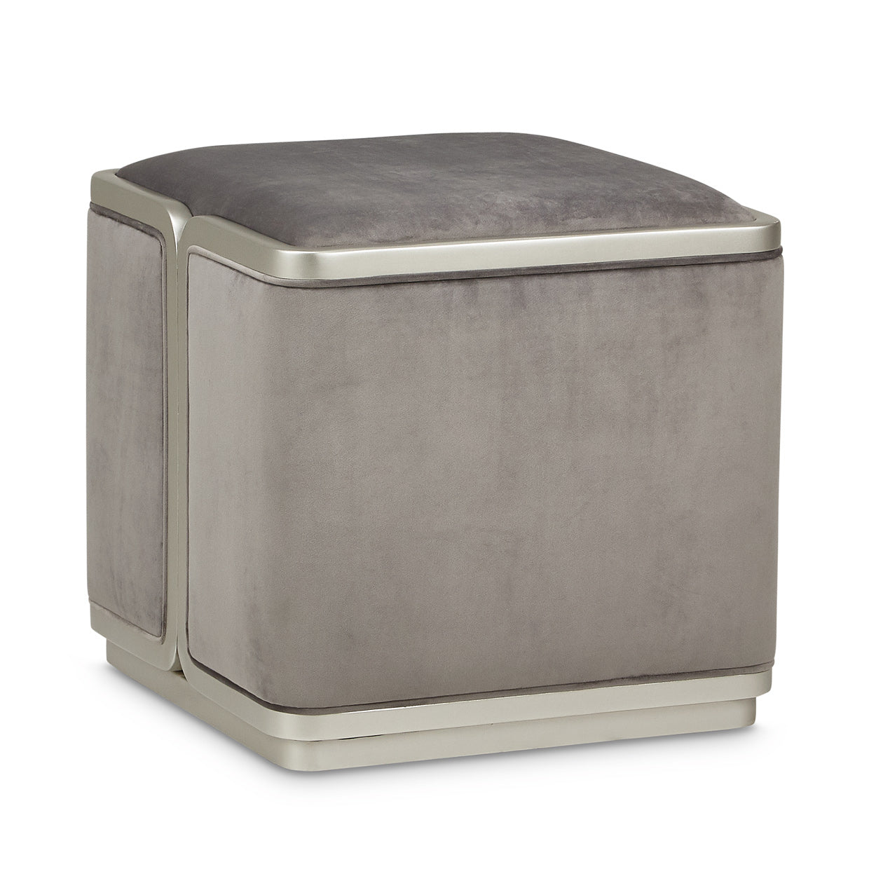 LINEA Ottoman Gray Pearl SilverMist - Dream art Gallery