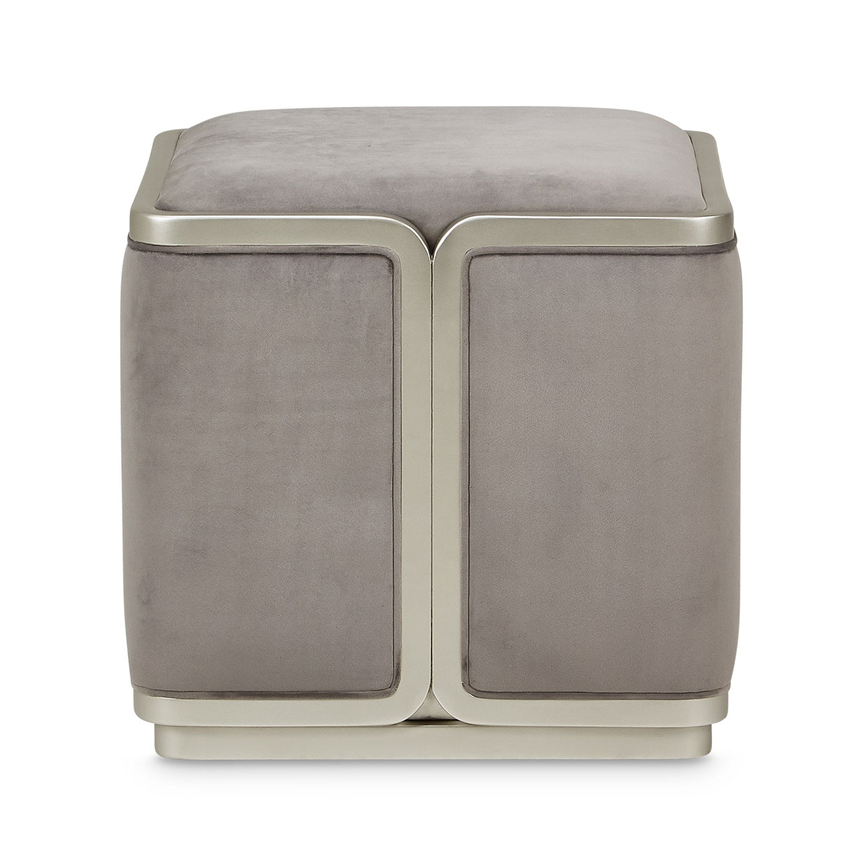 LINEA Ottoman Gray Pearl SilverMist - Dream art Gallery