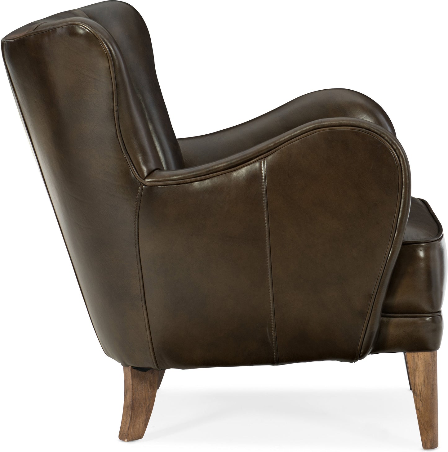 Hooker Furniture Living Room Treasure Leather Club Chair - Dreamart Gallery